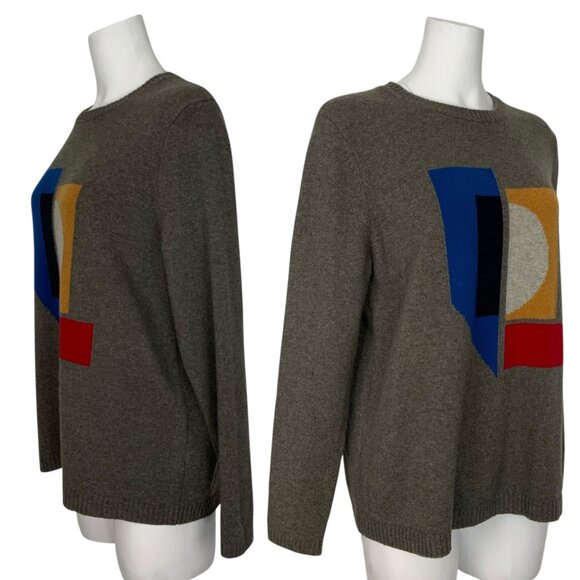 Seasalt Cornwall Polreath Jumper Wool Sweater UK 18 US XL Gray Long Sleeve Crew - Picture 3 of 12